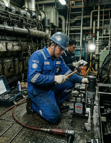 Emergency Main Engine Block Restoration (Metalock Process)