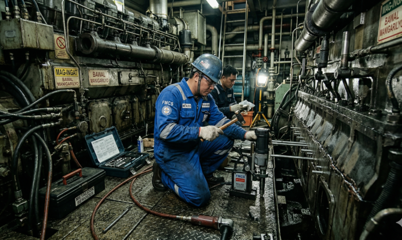 Emergency Main Engine Block Restoration (Metalock Process)